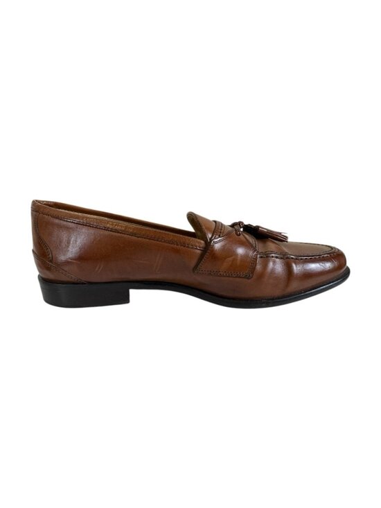 Johnston Murphy Cellini Mens 11M Brown Leather Tassel Loafer Dress Classic Slip main image 12